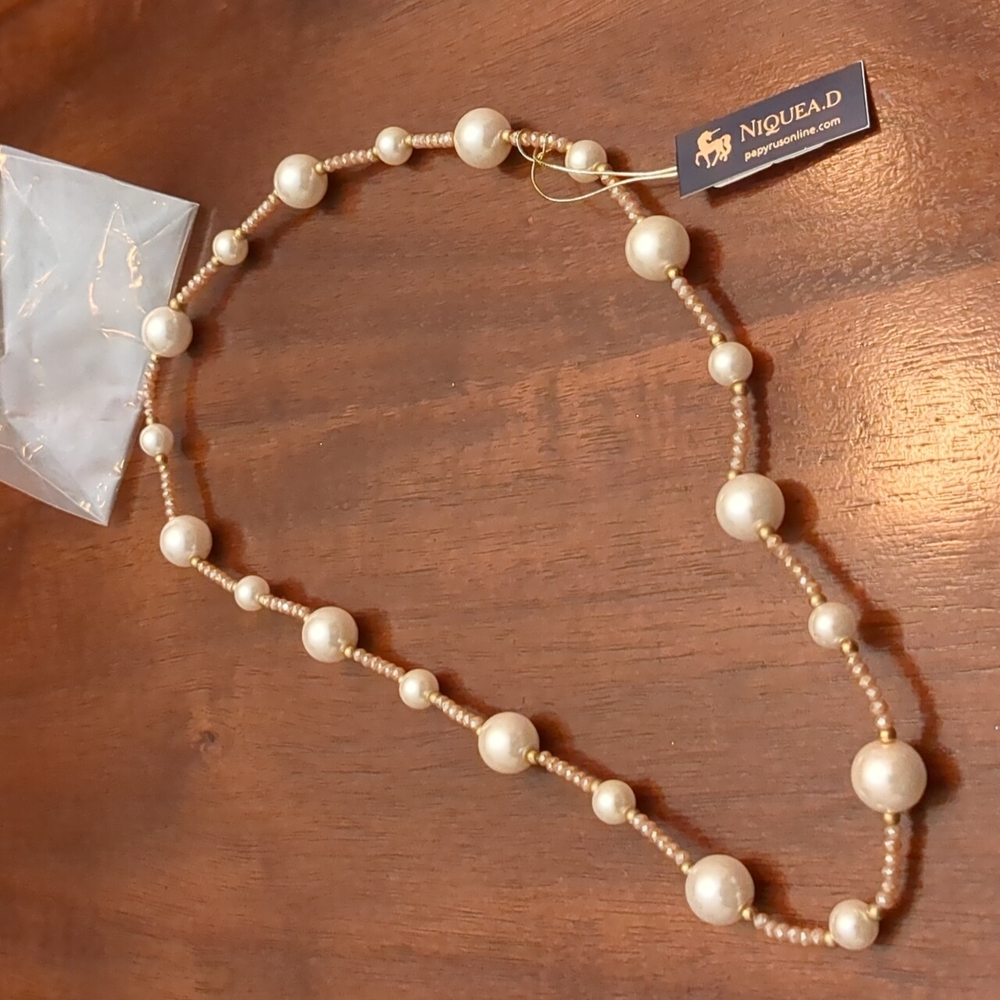 Pearl necklace papyrus NIB